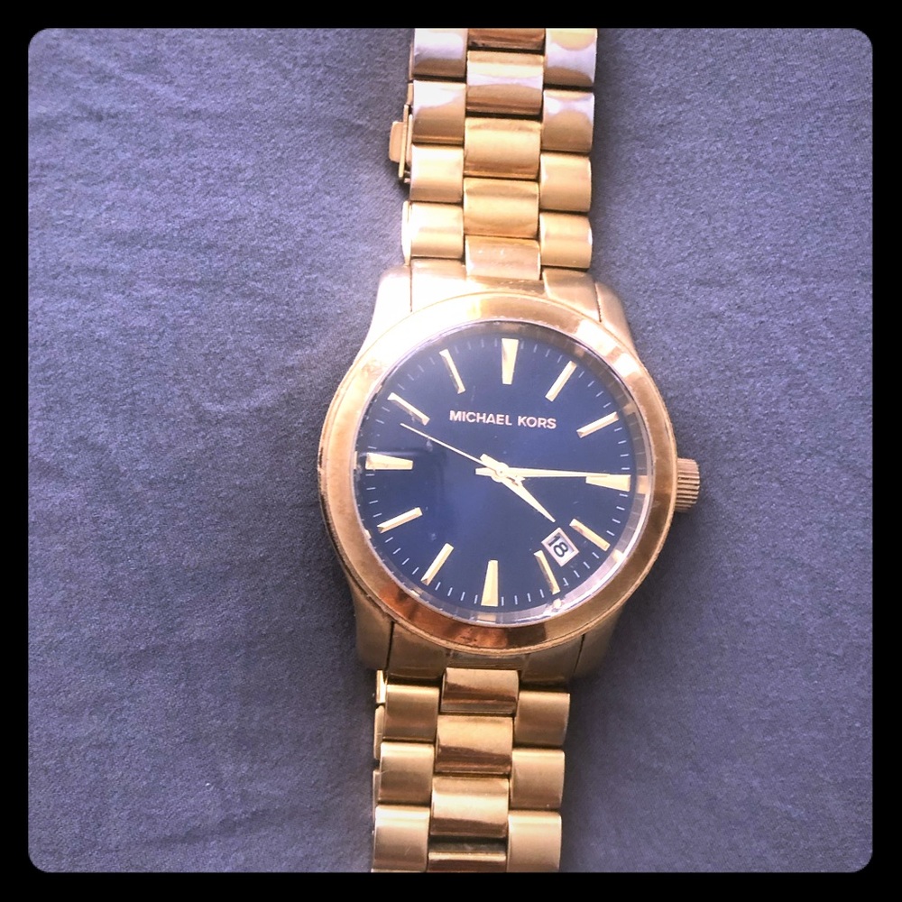 Michael Kors Watch - navy blue Large face -Unisex